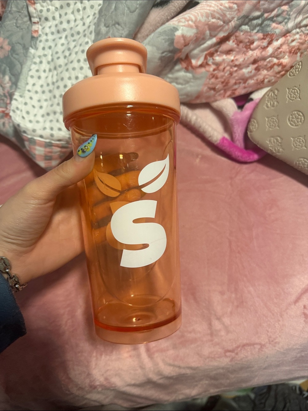 Peach Orange Fruit-Logo Shaker Bottle - Picture 1 of 1